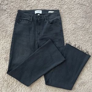 Frame Denim Le Crop Mini Boot. Size 26. Black.